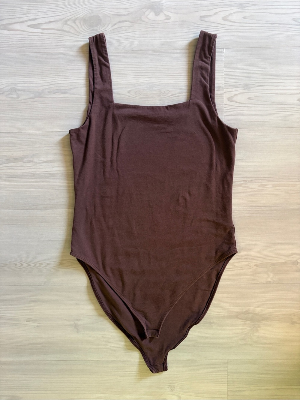 Old Navy Brown Square Neck Bodysuit